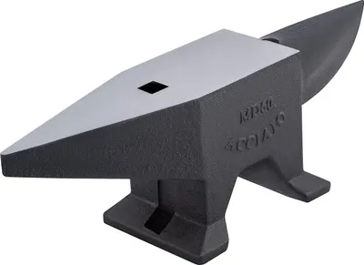 Image de Enclume de forge 60 kg (655 x 185 x 200 mm) Enclume Outils avec grand plateau de travail et base stable, idéal pour les bricoleurs et les bricoleuses pour le rivetage Aplatir Forger Former le métal