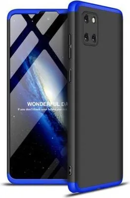 Produktbild von 360 Grad-Case für Galaxy Note mit 2.5D Glas - Farbe: schwarz & blau - Model: Samsung Galaxy Note 10 Lite