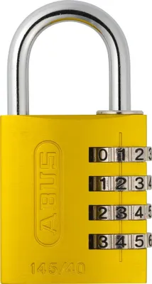 Produktbild von Zahlenschloss 145/40 gelb B/DFNLI
