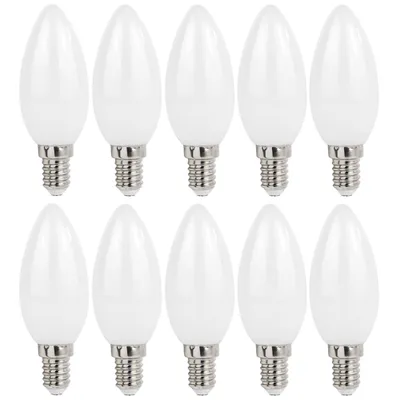 Produktbild von 10 x LED Filament Leuchtmittel Kerze C35 1W E14 matt 110lm 840 neutralweiß 4000K