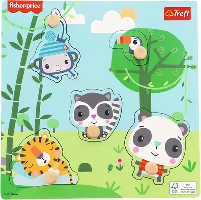 Obrázok produktu pre Drevené puzzle džungle TREFL