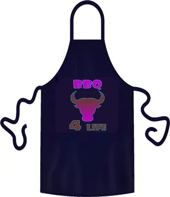Produktbild von teprovo Herren Grillschürze Kochschürze Latzschürze Schürze Mann Kochen Grillen 116cm Dunkelblau BBQ 4 Life