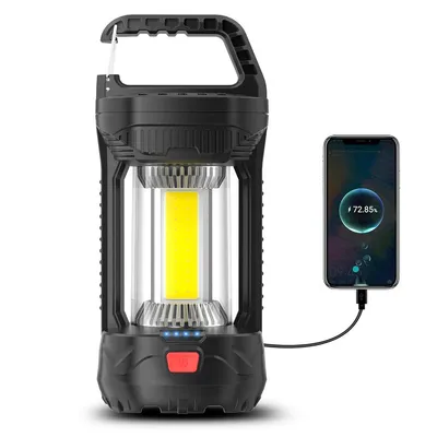 Produktbild von Wiederaufladbare Campinglaterne 2000 Lumen, wasserdichte LED Campinglampe mit 4 Leuchtmodi, für Outdoor & Notfälle