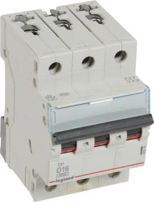 Zdjęcie produktu dla LEGRAND Wyłącznik Nadprądowy S 303 3P D 16A 6000A TX3 605750