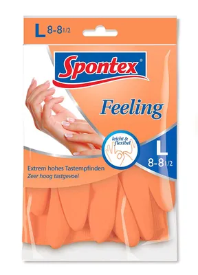 MAPA Handschuh Feeling Größe L Spontex aus Naturkautschuklatex