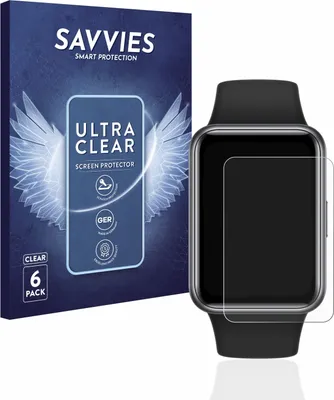 Produktbild von 6x Für Huawei Watch Fit 2 Schutzfolie Savvies Displayschutz Display Schutz Folie Klar Transparent
