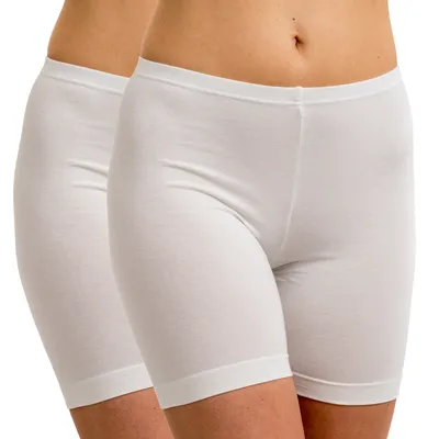 Produktbild von HERMKO 5780 2er Pack Damen Longpant - knielanger Pant, Farbe:weiß, Größe:32/34 (XS)