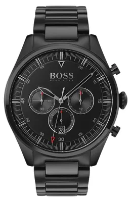 Zdjęcie produktu dla Zegarek męski Boss Pioneer, chronograf, czarny, stal nierdzewna, model HB1513714