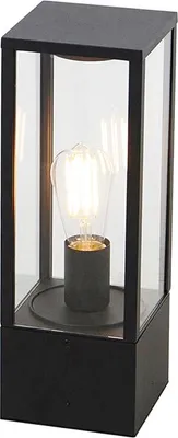 Zdjęcie produktu dla Inteligentna lampa podłogowa zewnętrzna czarna 40 cm IP44 z WiFi ST64 - Charlois