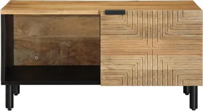 Immagine prodotto di Tavolino da Salotto Marrone 80x50x40 cm Legno Massello di Mango