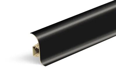 Immagine prodotto di Battiscopa AP28 NGF56, PVC nero liscio, 56 mm, 23 mm, 2,5 m