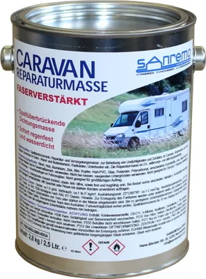 Obrázok produktu pre Sanremo hmota na opravu karavanov vystužená vláknami 2,8 kg tesniacej hmoty