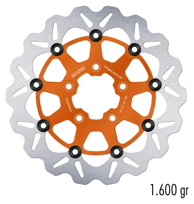 Immagine prodotto di Disco freno Galfer DF680CWSXUN, modello WAVE®, oversize, flottante, per l'anteriore, dimensioni 320x5mm, compatibile con Harley