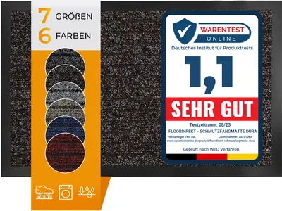 Produktbild von Schmutzfangmatte Dura Braun 50 x 80 cm