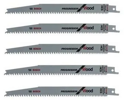 Image de Lot de 5 lames de scie sabre S 2345 X BOSCH 2608654404 pour bois
