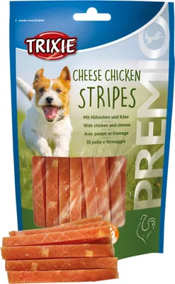 Produktbild von Trixie PREMIO Cheese Chicken Stripes - 100g