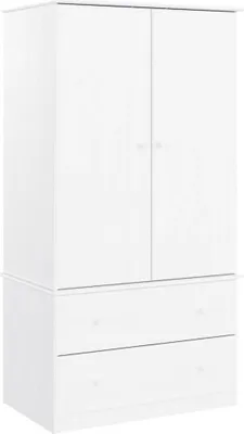 Produktbild von vidaXL Kleiderschrank ALTA Weiß 90x55x170 cm Massivholz Kiefer