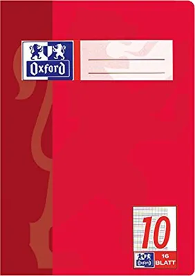 Produktbild von Oxford Schulheft DIN A5 Lineatur 10 / kariert 16 Blatt (1 Stück)