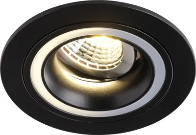 Produktbild von Einbaurahmen Schwarz blendfrei 900B Ø75 mm für GU10 & MR16 – flach, modern, IP20