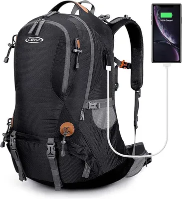 Produktbild von PolkaHome® 50L wasserdichter Trekkingrucksack mit Regenhülle für Herren und Damen