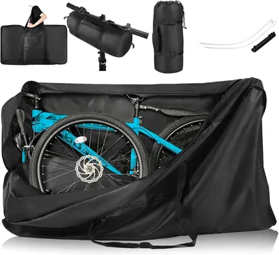 Obrázok produktu pre Cyklistická taška 140 cm x 80 cm x 28 cm, čierna, 840D oxford tkanina, pre cyklistické výlety