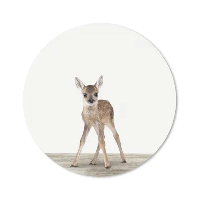 Produktbild von MuchoWow® Mauspad Mousepad Hirsche - Baby-Hirsche - Tiere - Mädchen - Jungen - Kinder 40x40 cm - Mousepads - Maus Mat - Pad - Mausunterlage - Schreibtisch Accessoires