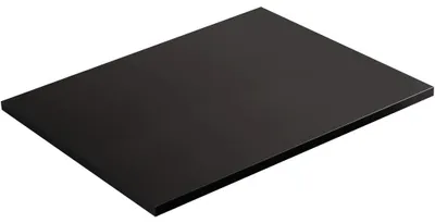 Zdjęcie produktu dla CERANO – Blat pod umywalkę Navira Slim – czarny matowy – 70 x 46 x 1,8 cm