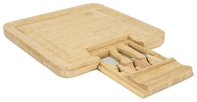 Immagine prodotto di CMP KA0565 Vassoio da portata in legno con coltelli da formaggio