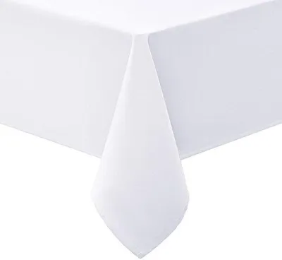 Produktbild von Rechteckiges Tafelkleed 140x220cm, wasbar, polyester, wasserabweisend, weiß