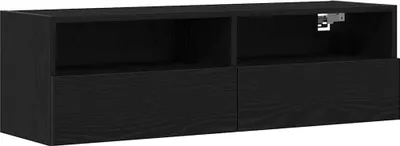Zdjęcie produktu dla Szafka pod telewizor Czarny Dąb 100 x 30 x 30 cm