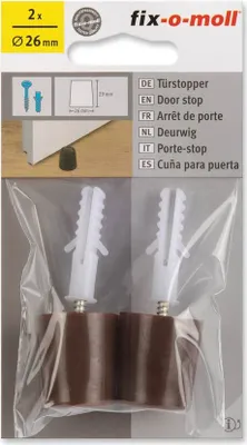 Produktbild von Türstopper fix-o-moll rund 26 mm braun