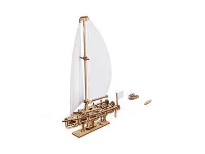 Zdjęcie produktu dla Ugears 3D Drewniane Puzzle Mechaniczne Jacht Piękno Oceanu