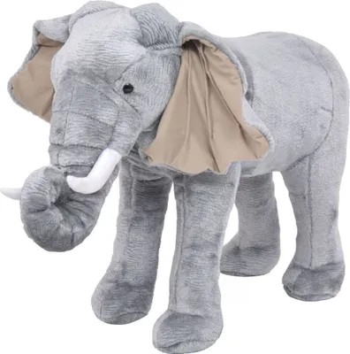 Produktbild von Kuscheltier "Tautendorf" aus Polyester in Grau. Abmessungen (B/H) 76x62 cm