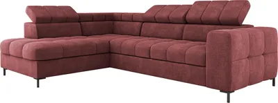 A sectional sofa is shown from a side-angle against a white background.