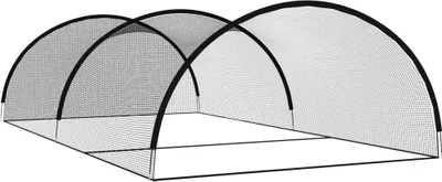 Productafbeelding van vidaXL Honkbalkooi, zwart, 900x400x250 cm, polyester