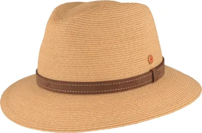 Produktbild von Mayser knautschbarer Stroh Traveller Mathis mit Lederband und UV Schutz 80, beige, Gr. L