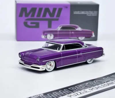 Obrázek produktu pro Lincoln Capri Hot Rod 1954 Purple Metallic LHD - Mini GT 1:64