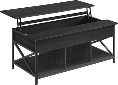 Produktbild von VASAGLE Couchtisch, höhenverstellbar, offener und versteckter Stauraum, 60 x 120 x (48-62) cm