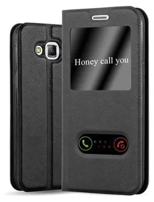 Image de Cadorabo Housse pour Samsung Galaxy J5 2015 Housse en noir Housse pour portable Book Case Cover Etui