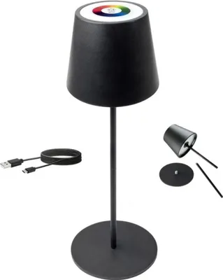 Produktbild von Schwaiger TILA0102 RGB LED Tischlampe Beleuchtung schwarz