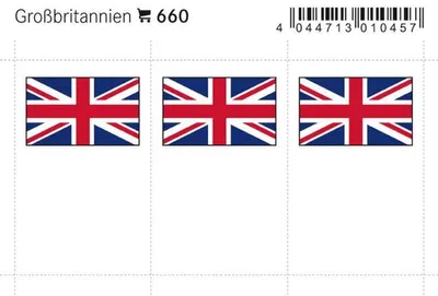 Produktbild von Lindner 660 Flaggen-Sticker: Großbritannien