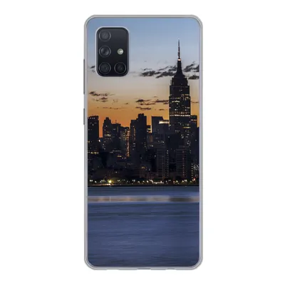 Produktbild von MuchoWow® Handyhülle Schutzhülle Hülle für Samsung Galaxy A71 New York - Skyline - Amerika Silikon Softcase Handy Hülle - Kartenbesitzer