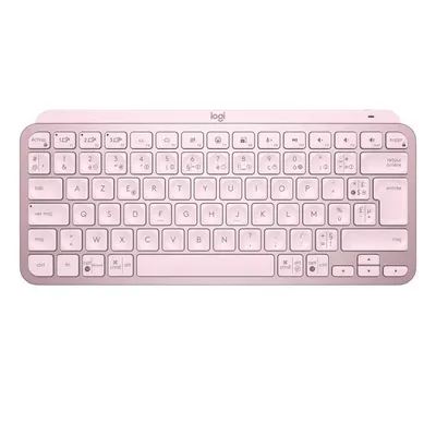 Obrázek produktu pro Logitech MX Keys Mini, Mini, Bezdrátový, RF bezdrátové + Bluetooth, AZERTY, LED, Růže