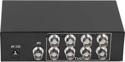 Obrázek produktu pro Koaxiální 8kanálový napájecí kabel pro bezpečnostní kamery HD CCTV s rozlišením 1080p, s funkcí extrakce zvuku a zástrčkou EU Schuko