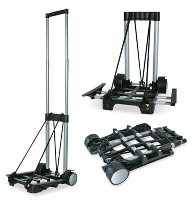 PREMIUM Transport Trolley Sackkarre Gepäckträger 30 kg Teleskopgriff Spanngurt – Produktansicht