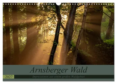 Produktbild von Arnsberger Wald (Wandkalender 2027 DIN A3 quer), CALVENDO Monatskalender