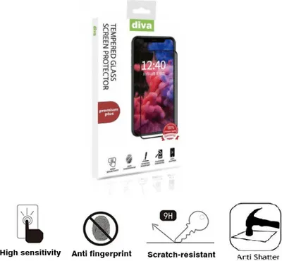 Produktbild von Diva Premium Plus (Full Glue 3D) Displayschutz Glas für Samsung Galaxy S10e schwarz