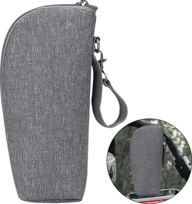 Produktbild von Babyflaschenwärmertasche, kleine Größe, Oxford-Gewebe, mit Griff und Reißverschluss, geeignet für Reisen.