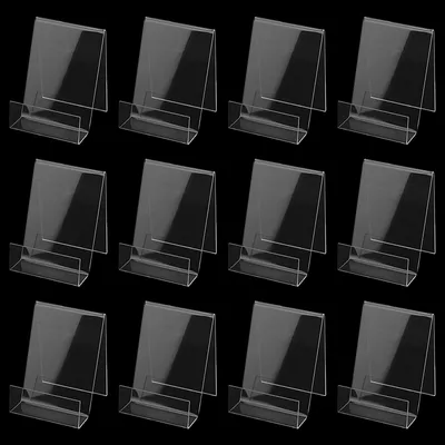 Image de 15 supports d'exposition en acrylique pour livres, menus et brochures