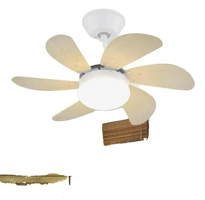 Obrázok produktu pre Stropný ventilátor s osvetlením, diaľkové ovládanie, energeticky úsporný, 51-60 W, 6, 220 V